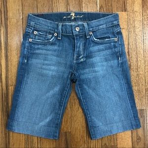 {7 for all Mankind} Denim Bermuda Shorts